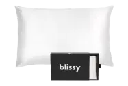 Blissy silk pillowcase logo